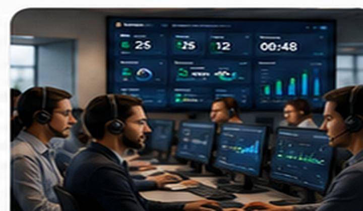 Contact Center com operação, supervisão e indicadores